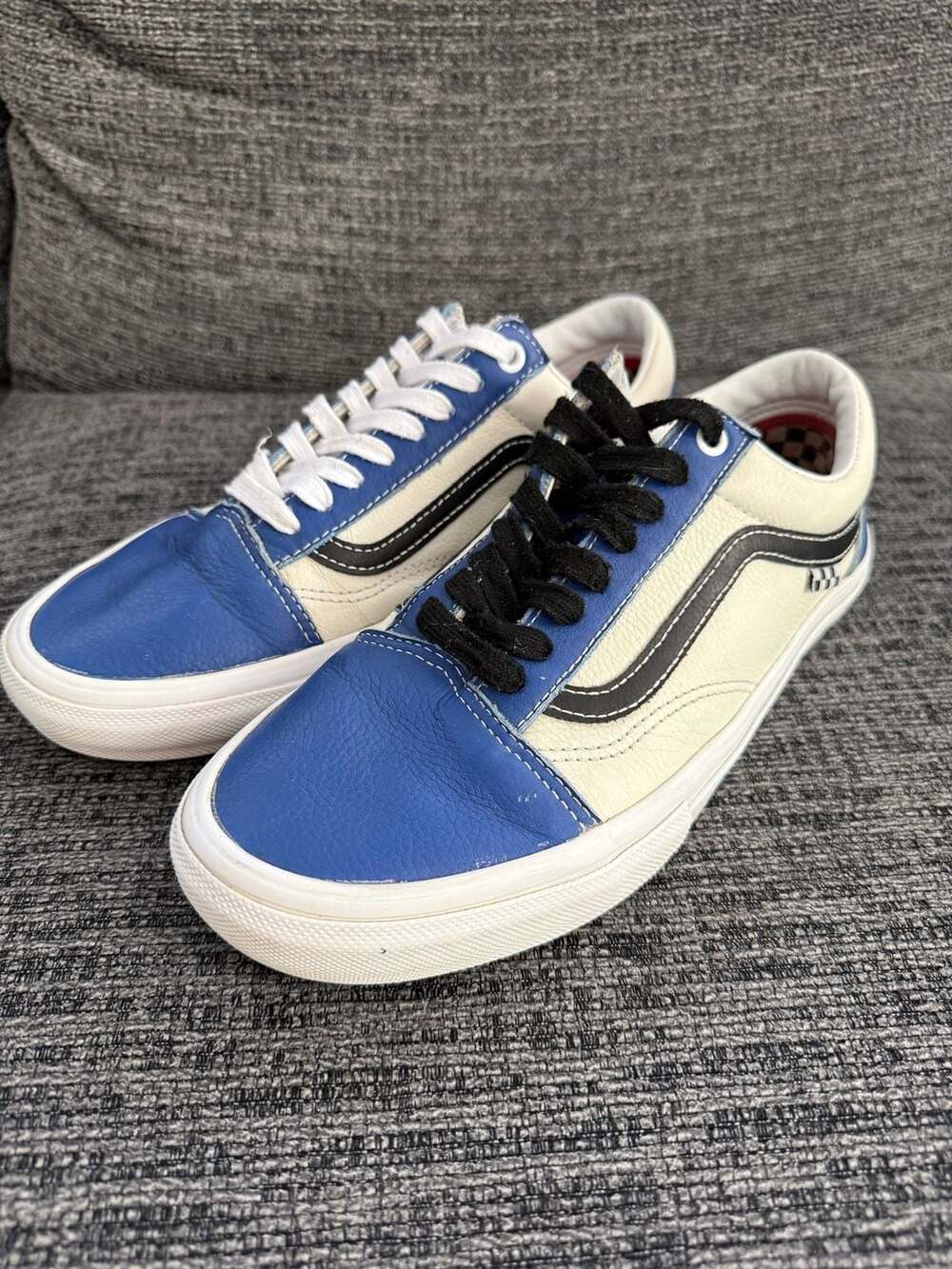 Vans Skate Old Skool Sport Leather - True Blue/White